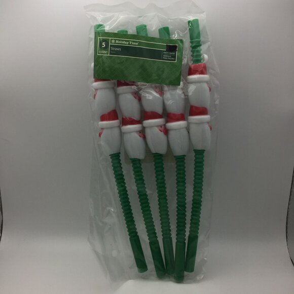 Holiday Time Christmas Party Favor Bundle Straws Cards Pencils Activity Books - Picture 4 of 11